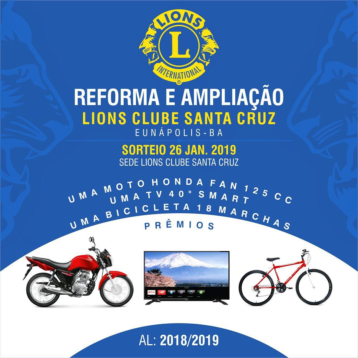 Lions Club transfere data de sorteio