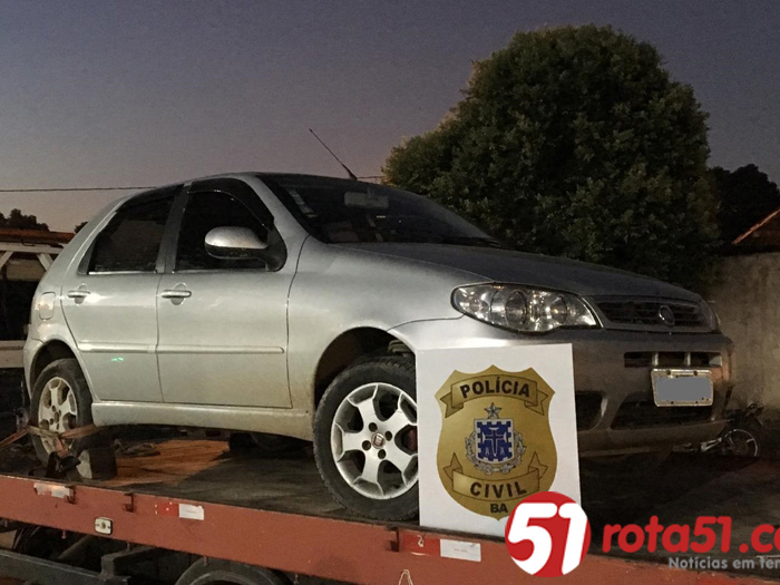 EUNÁPOLIS: POLICIA CIVIL recupera veículo roubado.