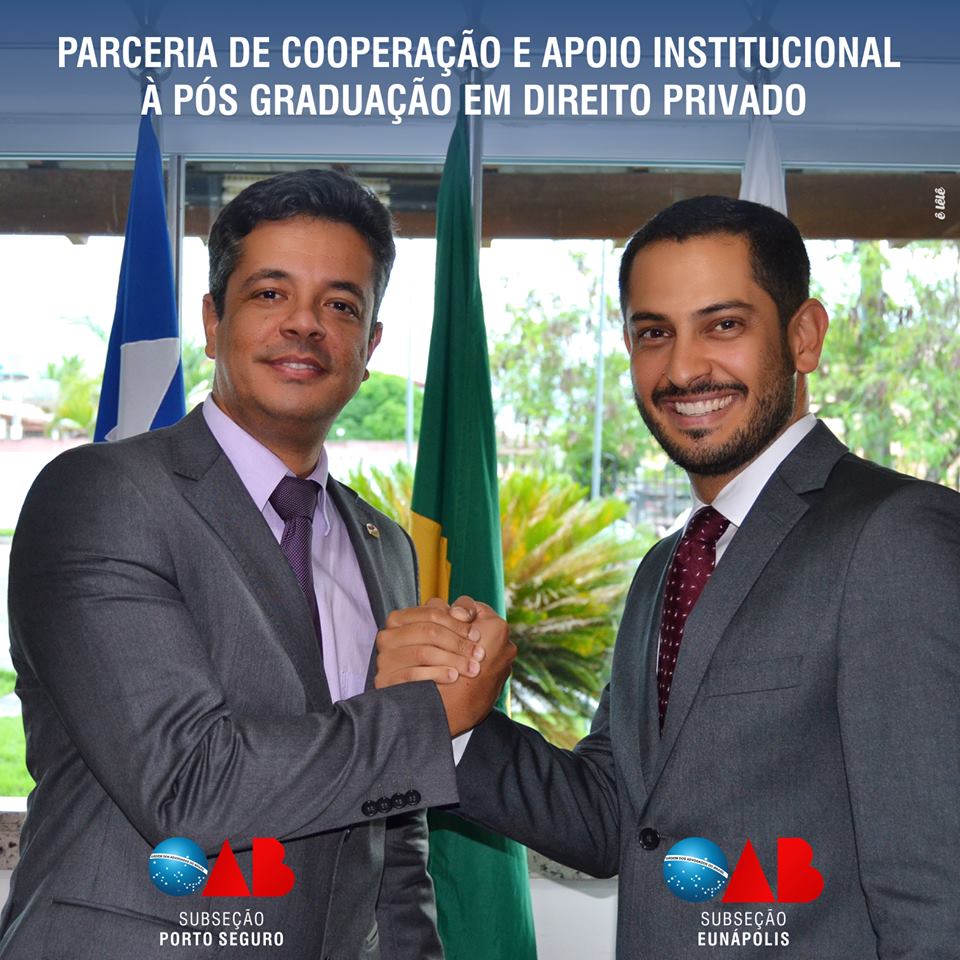 OAB’s de Eunápolis e Porto Seguro fazem parceria de graduação em direito