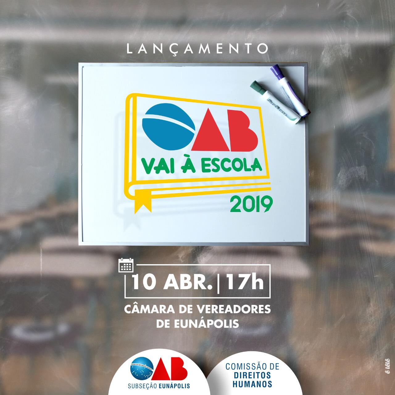 OAB reinicia o programa “OAB nas escolas”.