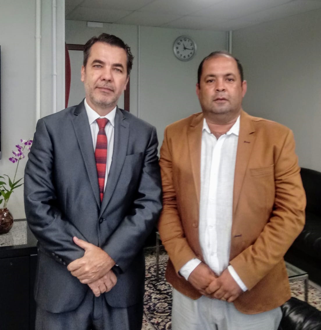 Presidente da Câmara de Eunápolis visita novo presidente do TCM-BA