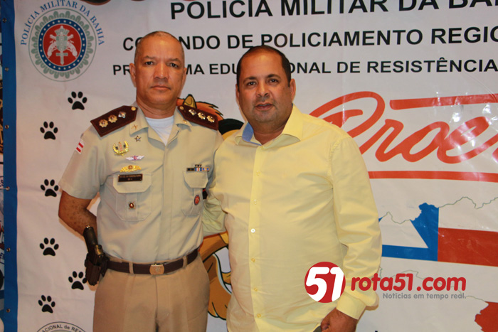 Aconteceu mais uma formatura do PROERD, Programa Educacional de Resistencia às Drogas.