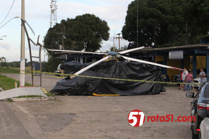 Ainda não se tem uma ideia do que causou o acidente com a aeronave da PRF.