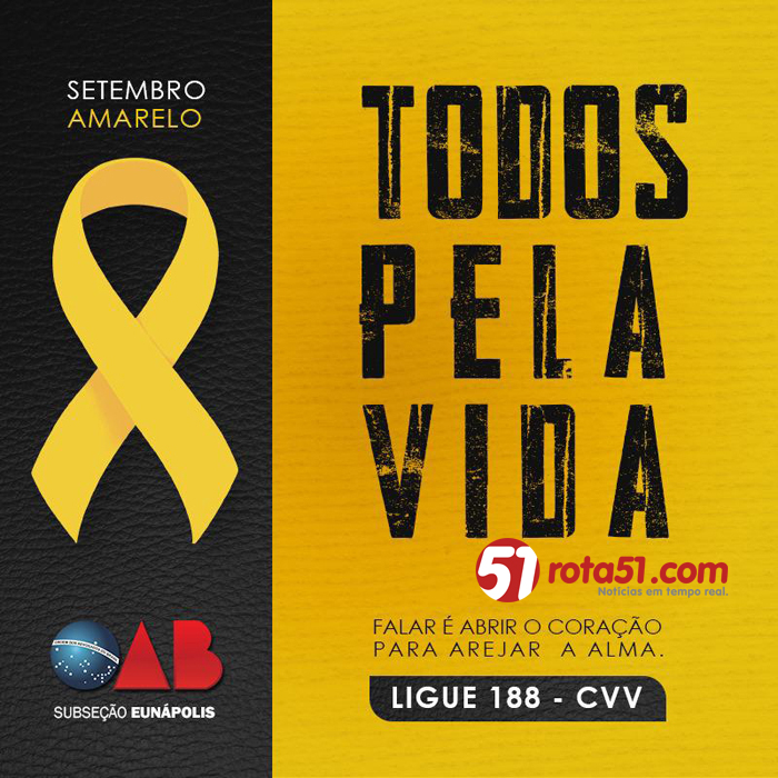 OAB adere a campanha do setembro amarelo contra o “suicídio”