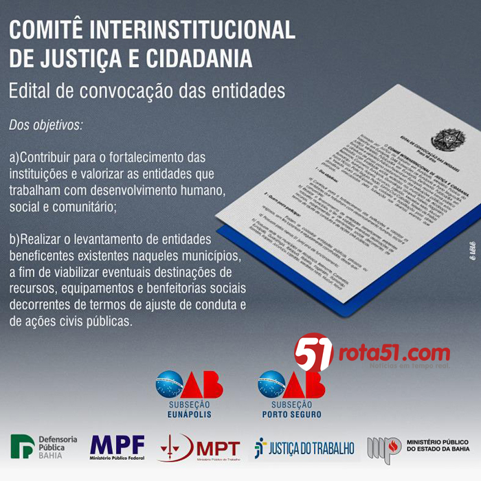 OAB une entidades para recepcionar projetos.