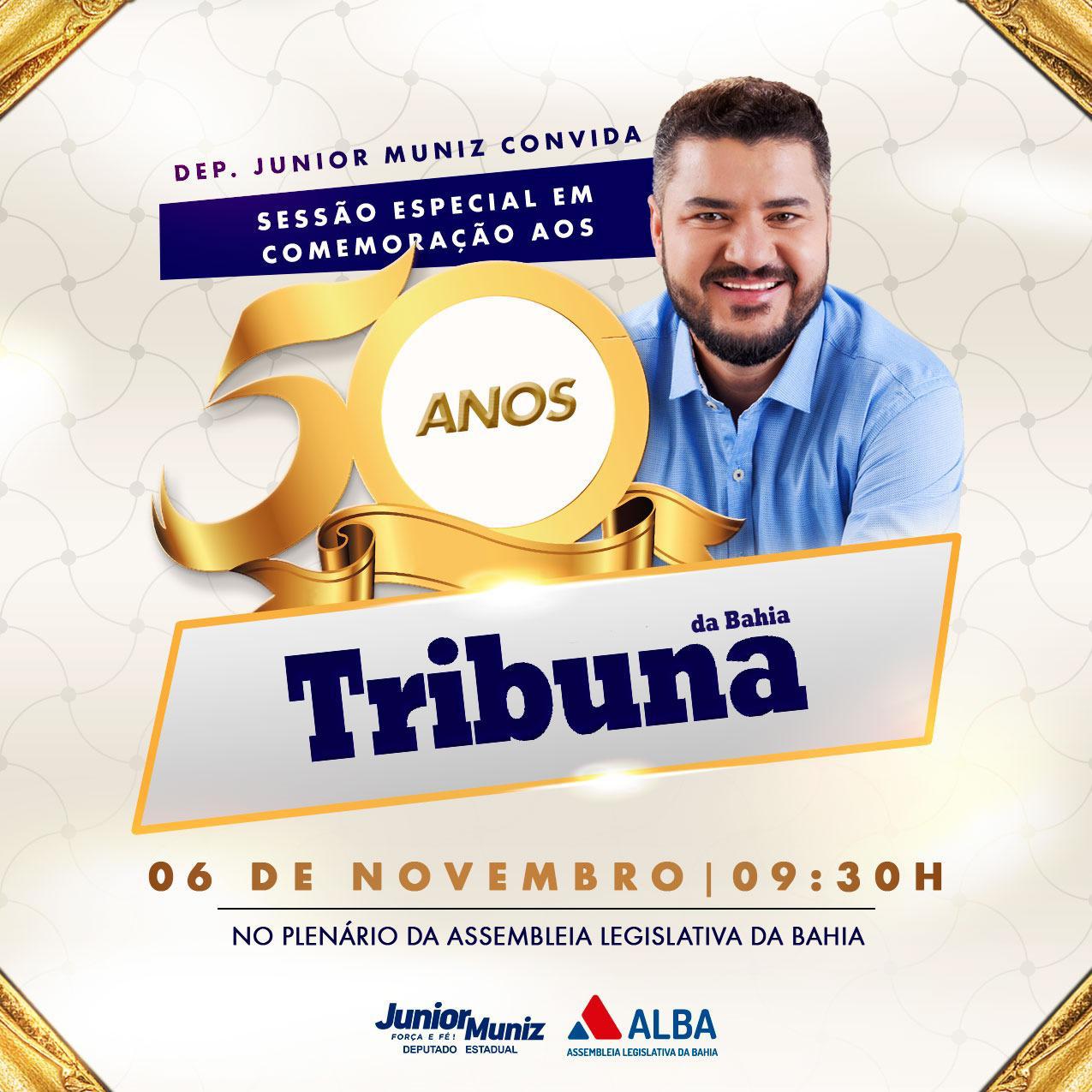 Deputado lembra os 50 anos de criação do jornal “A Tribuna da Bahia”