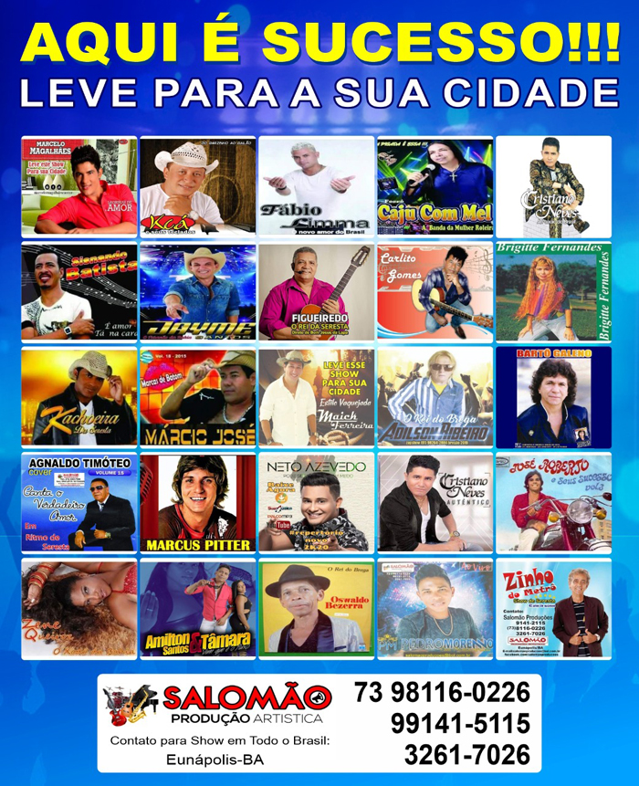 Salomão Produções, Leva os grandes shows para todo o Brasil.