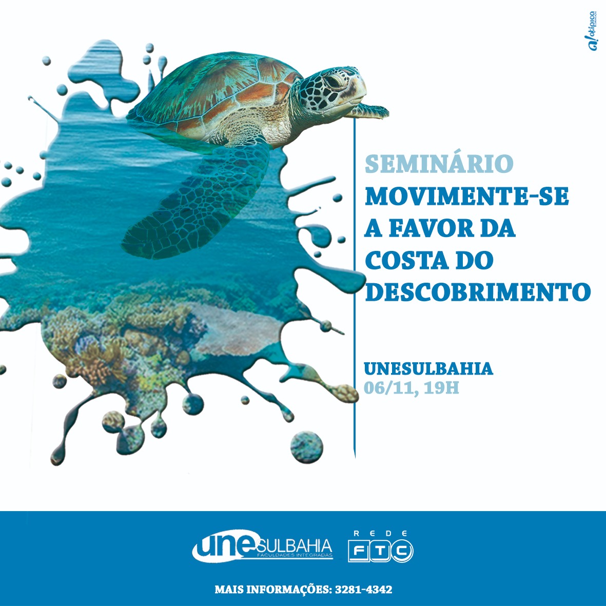 Unisulbahia promove palestra sobre derramamento de óleo no nordeste brasileiro.