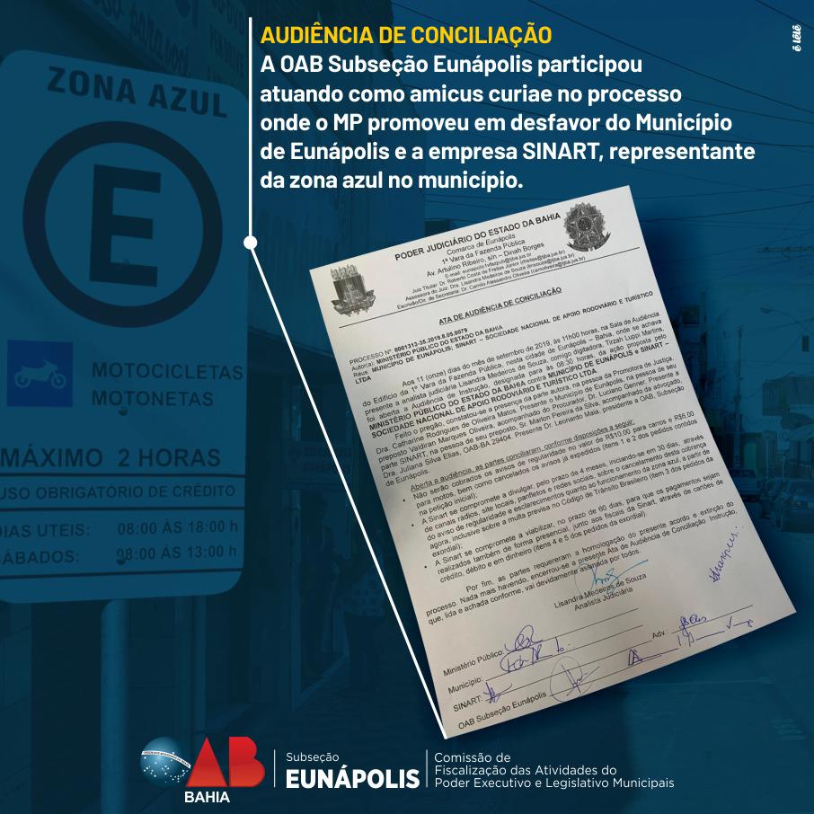 OAB e o MP, resolvem de vez a questão da “zona azul”.