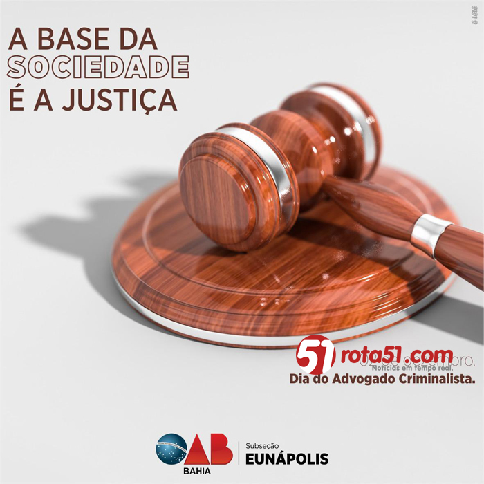 OAB homenageia a todos os advogados criminalistas pelo seu dia