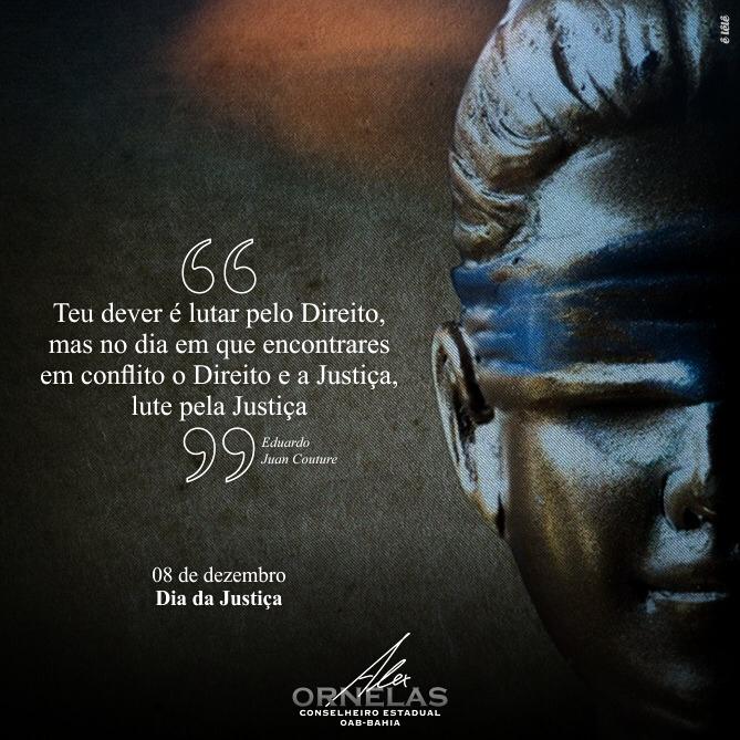 No Dia da Justiça, solidifica-se os valores da cidadania.