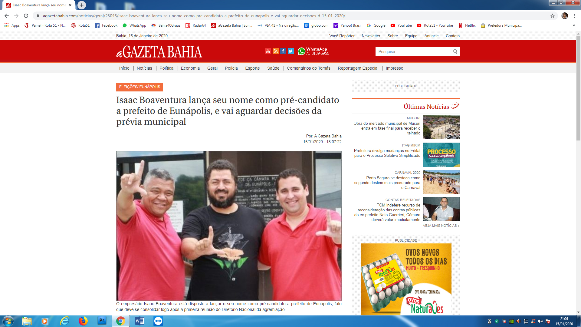 Uso indevido de foto, causa desconforto ao rota51.com.