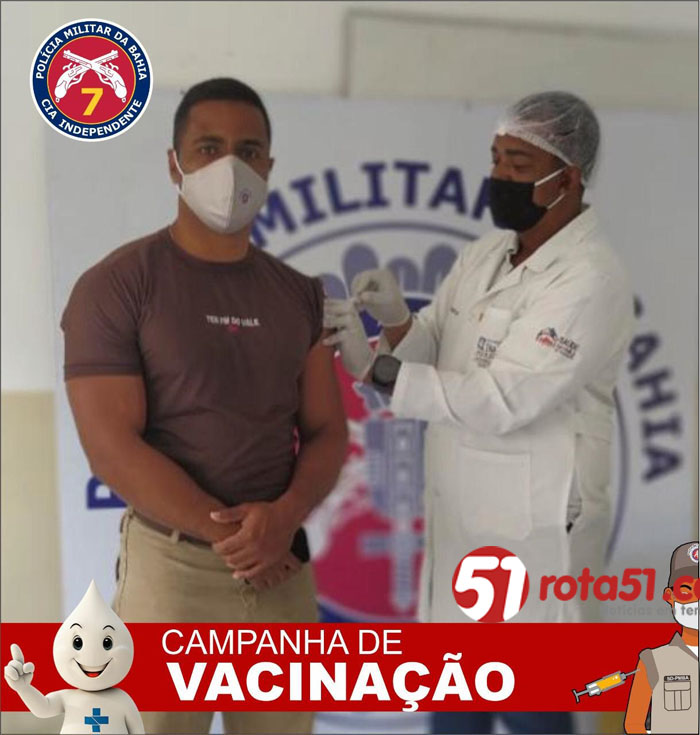 Na manhã desta quarta-feira (22), na sede da 7ª CIPM – Eunápolis, foi realizada uma campanha de vacinação.