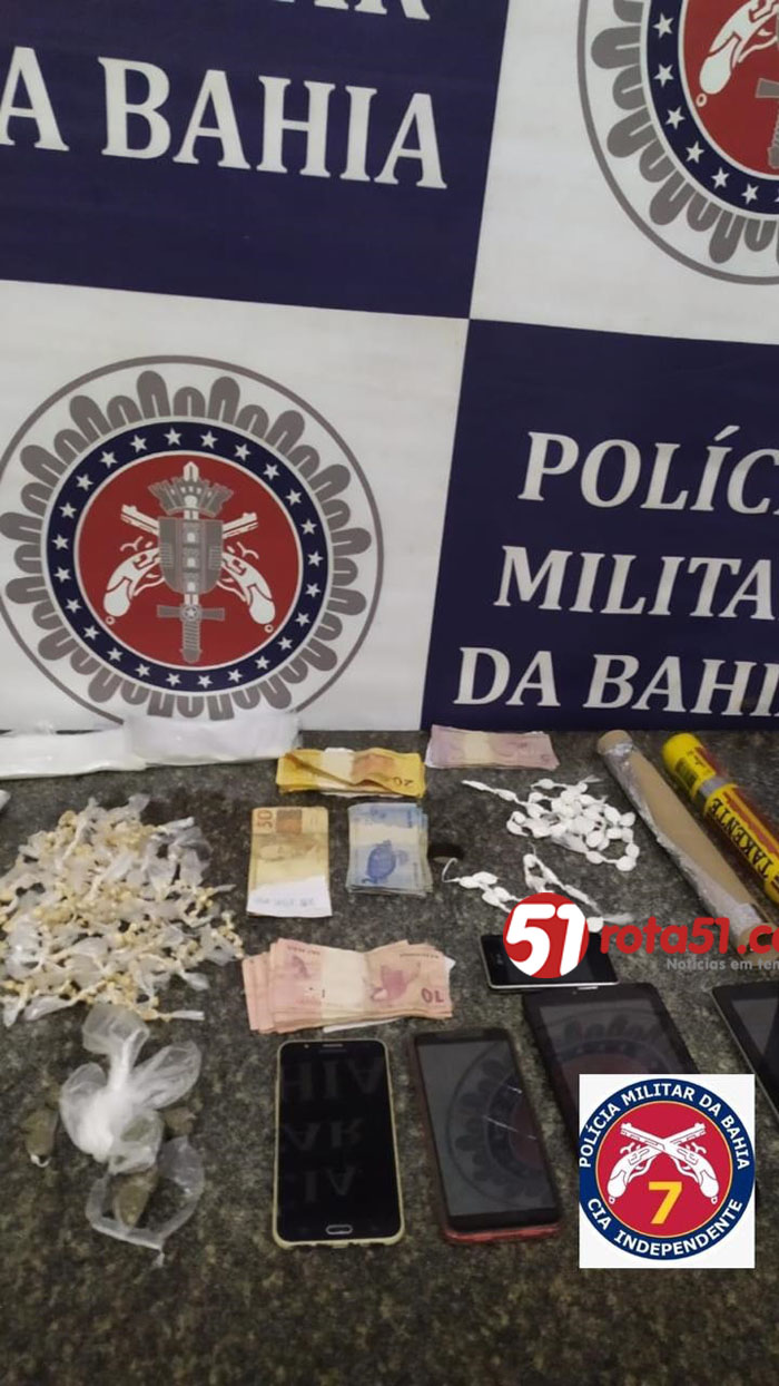 Polícia Militar em Itabela faz apreensão de drogas e prende um fugitivo que quebrou a tornozeleira eletrônica.