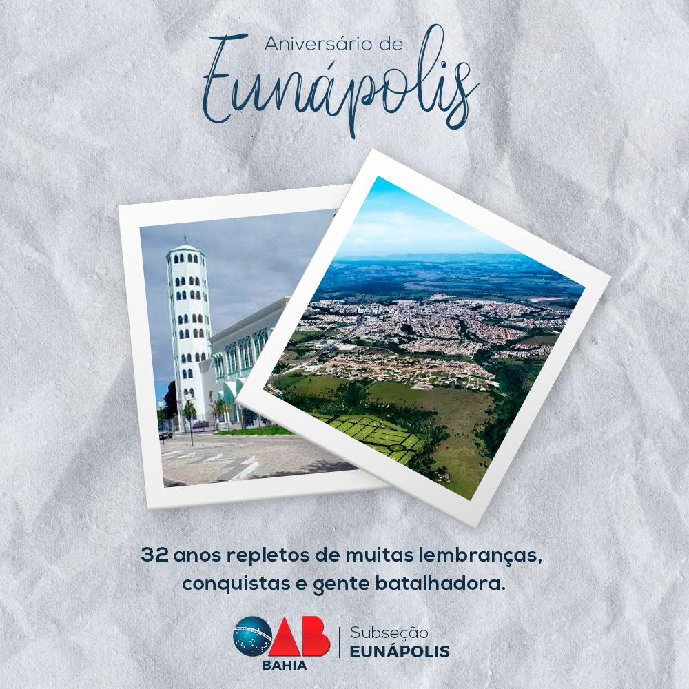 Parabéns Eunápolis. É uma honra fazer parte de sua história.