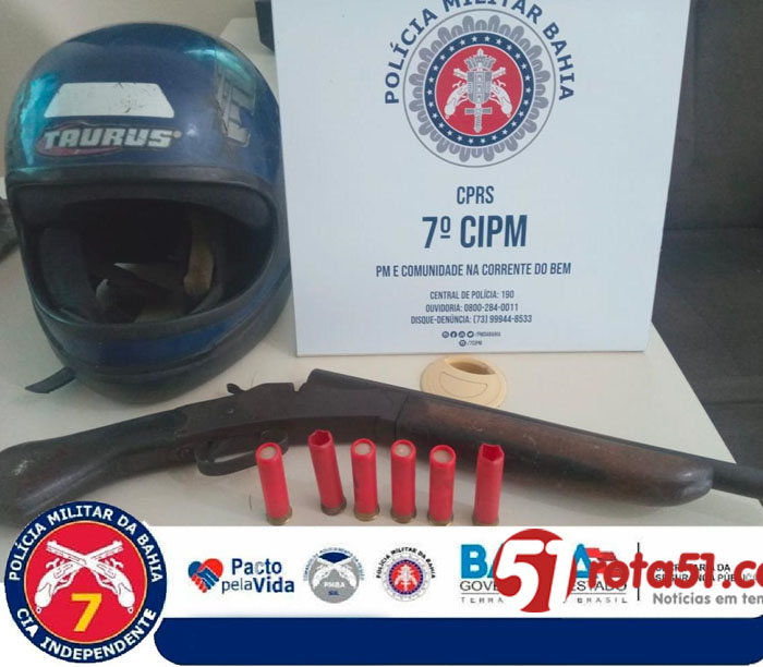 Espingarda calibre 28 contra PT 380, errou a pontaria e dançou, PM cancelou mais um CPF