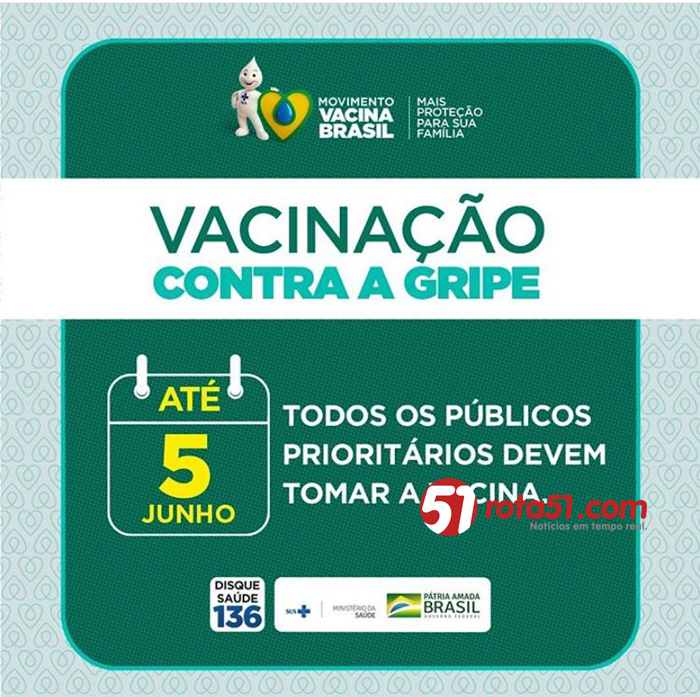 ATENÇÃO – VACINA GRIPE INFLUENZA 💉