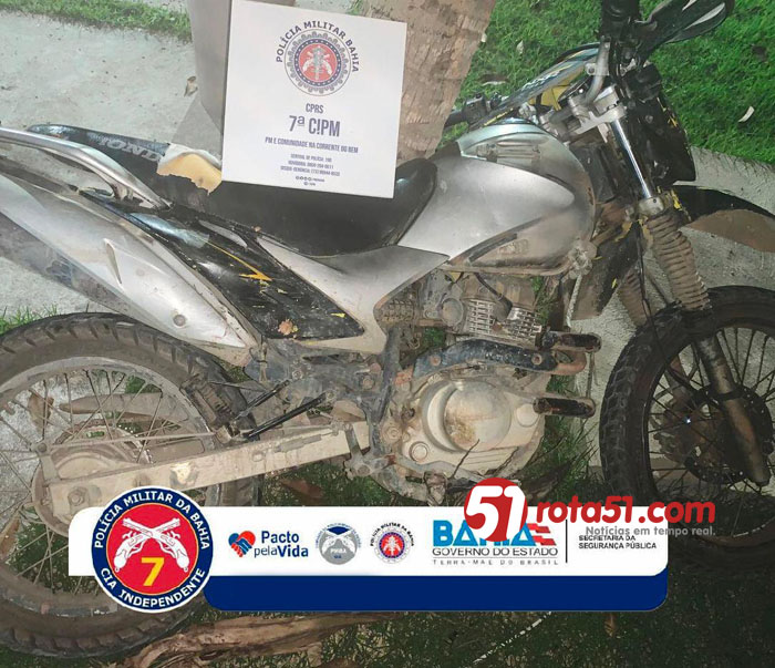 Mulher acidentada de moto, “tava” cheia de bronca, cocaína e moto roubada.