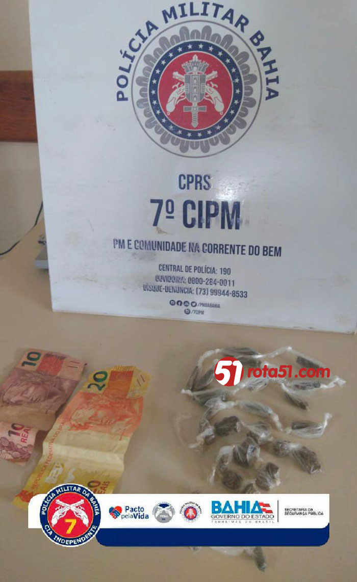 Foi preso vendendo erva, a polícia foi no cheiro