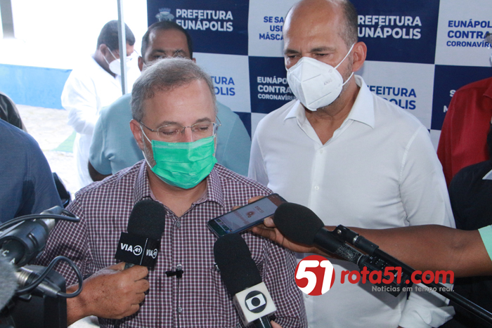 Autoridades inauguraram o Hospital de campanha contra o COVID 19