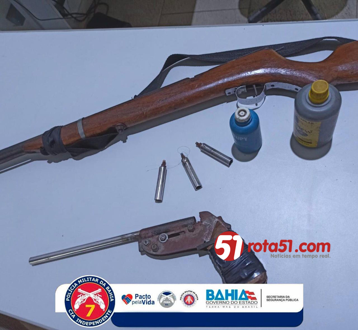 PM apreende armas artesanais e dono vai preso