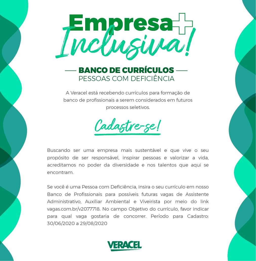 CADASTRO DE EMPREGOS DA VERACEL