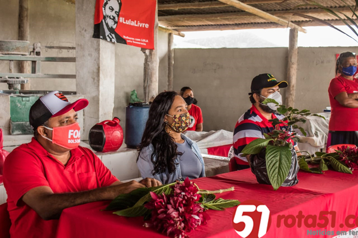 ISAC BOAVENTURA inaugura comitê do PT em Eunápolis.