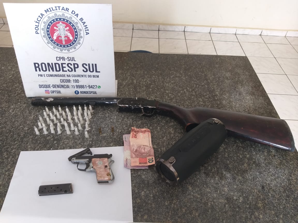 RONDESP SUL, vê dois de bobeira, no baculejo, estava mais sujos que “pau de galinheiro”.