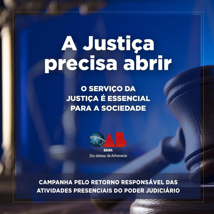 OAB RETOMA AÇÕES PRESENCIAIS NA JUSTIÇA.