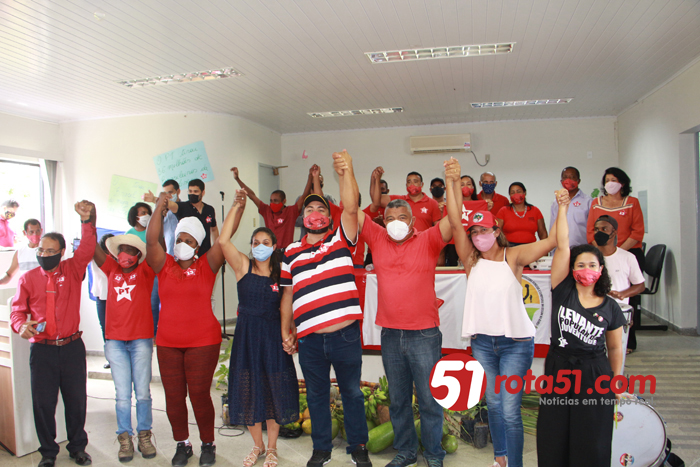Convenção do PT, contou com pré-candidatos e, simpatizantes e do dep. Fed. Walmir Assunção.