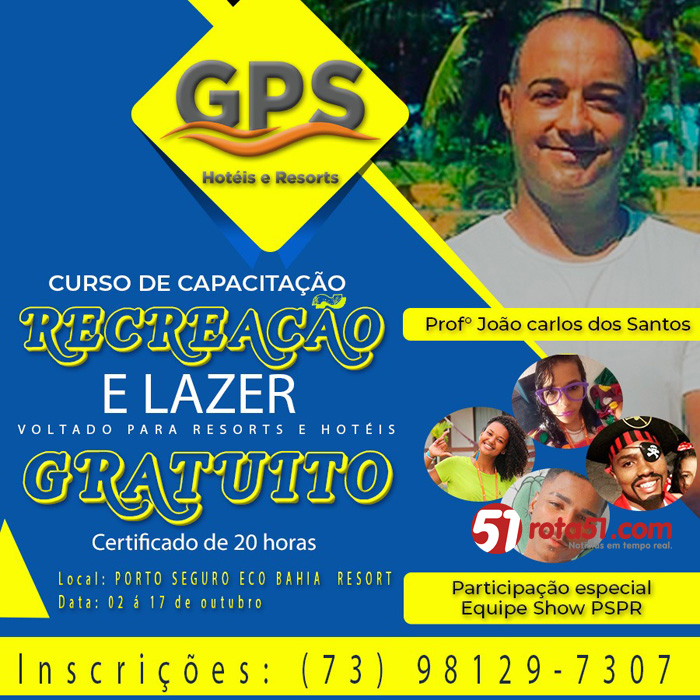 Porto Seguro Praia Resort oferece curso gratuito de recreação
