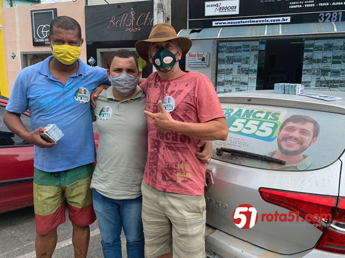 Para as eleições de 2020, Miguel Baiôco apoia a candidatura de Francis à vereador