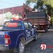 GCM é criticada por obrigar caminhoneiro respeitar sinalização de trânsito.