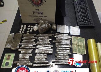 *POLICIAIS DA 7ª CIPM APREENDEM MENOR COM GRANDE QUANTIDADE DE DROGAS EM EUNÁPOLIS *