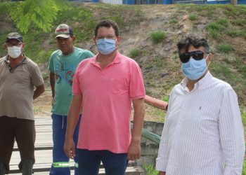 Sec. de Meio Ambiente, Flamarion Matos, começa a trabalhar a lagoa do Dinah Borges.
