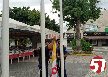 O Trabalho não para, GCMs nas rondas pelas ruas de Eunápolis.