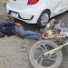 Acidente na rua da Colônia com Norte e sul, deixa motoqueiro no chão até SAMU chegar, mas chegou!