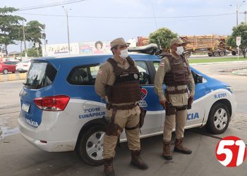 Criminalidade em baixa, é a polícia 24 hs por dia, patrulhando a cidade.
