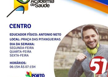 Inclua a Academia da Saúde na sua rotina em tempos de Covid-19.
