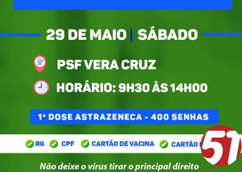 AÇÃO EM DEFESA DA VIDA NO DISTRITO DE VERA CRUZ