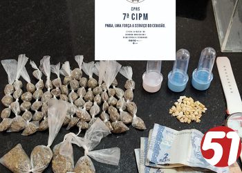 POLICIAIS DA 7ª CIPM-EUNÁPOLIS APREENDEM MENORES POR TRÁFICO DE DROGAS