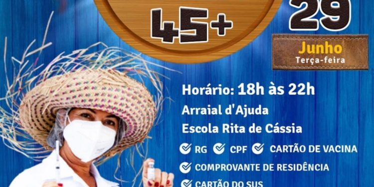 VACINA COM FORRÓ 45 ANOS OU MAIS!