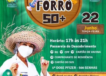 VACINA COM FORRÓ 50 ANOS OU MAIS!