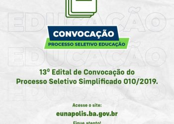 Município de Eunápolis faz convocação aos seletivados da Educação
