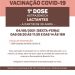 VACINA COVID-19 – 1ª DOSE PARA LACTANTES – A PARTIR DE 30 ANOS
