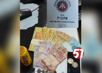 Traficante correu menos que a policia e acabou grampeada.