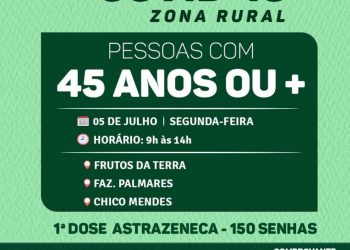 NA TERRA MÃE DO BRASIL O FOCO É VACINAR!