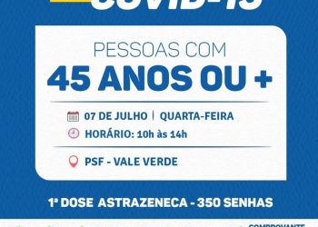 NA TERRA MÃE DO BRASIL O FOCO É VACINAR!