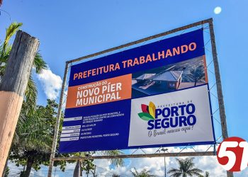 Obras de requalificação do Píer Municipal seguem em andamento