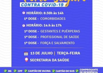 VEM, VEM VACINAR VOCÊ TAMBÉM!